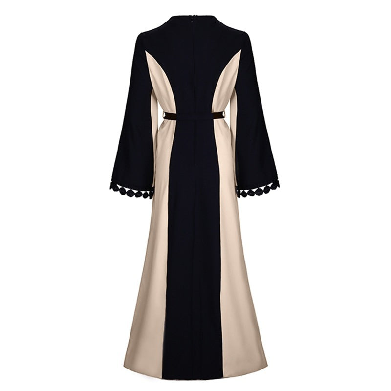 Elegant Lace Patchwork Abaya