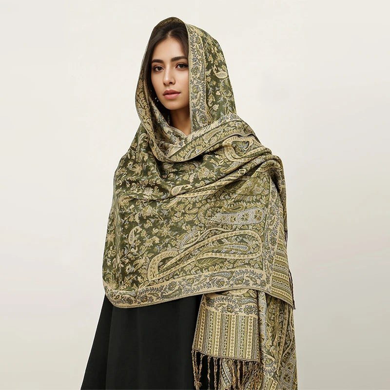 Elegant Luxury Embroidered Shawl