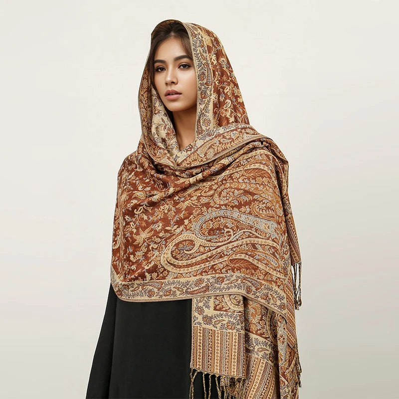Elegant Luxury Embroidered Shawl