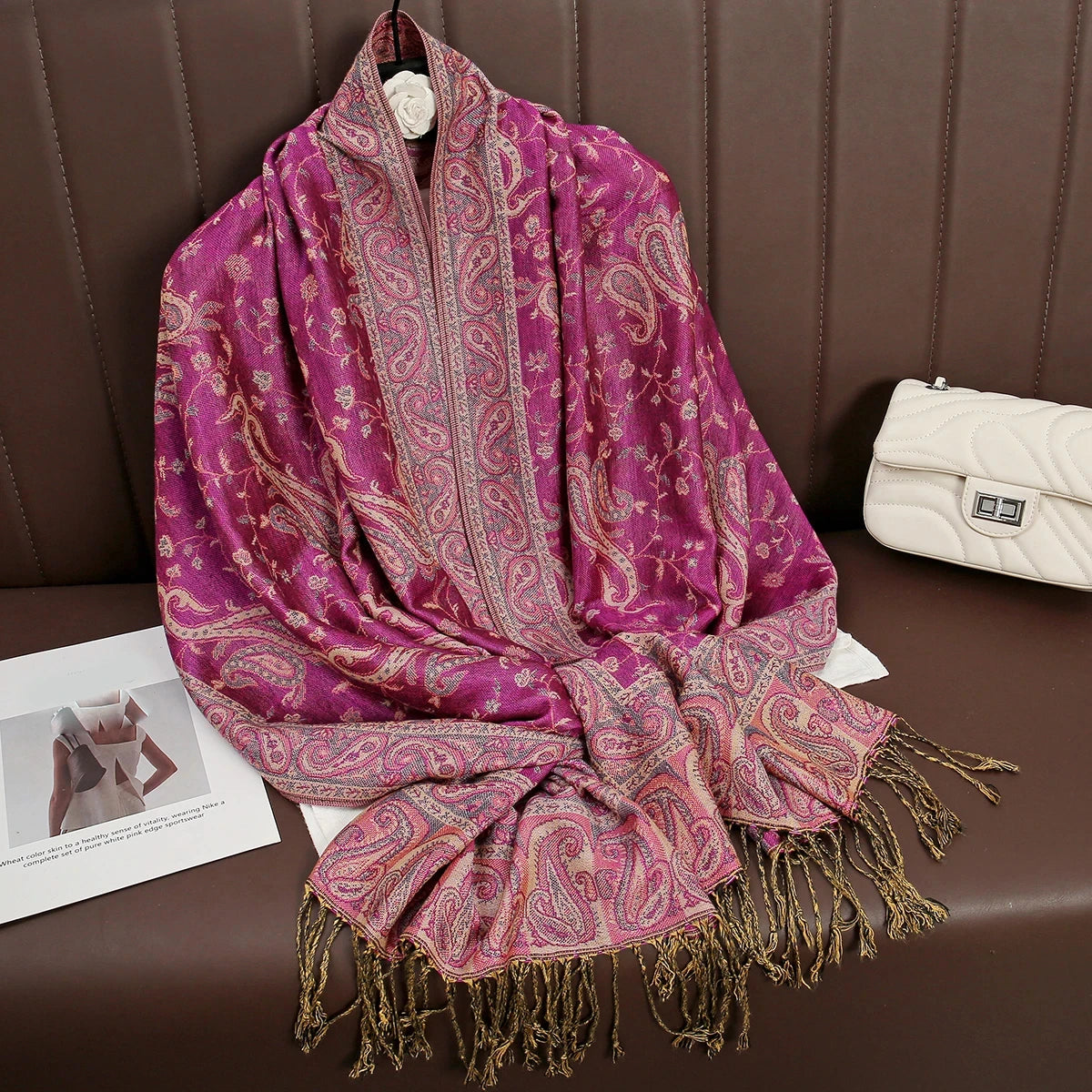 Elegant Luxury Embroidered Shawl