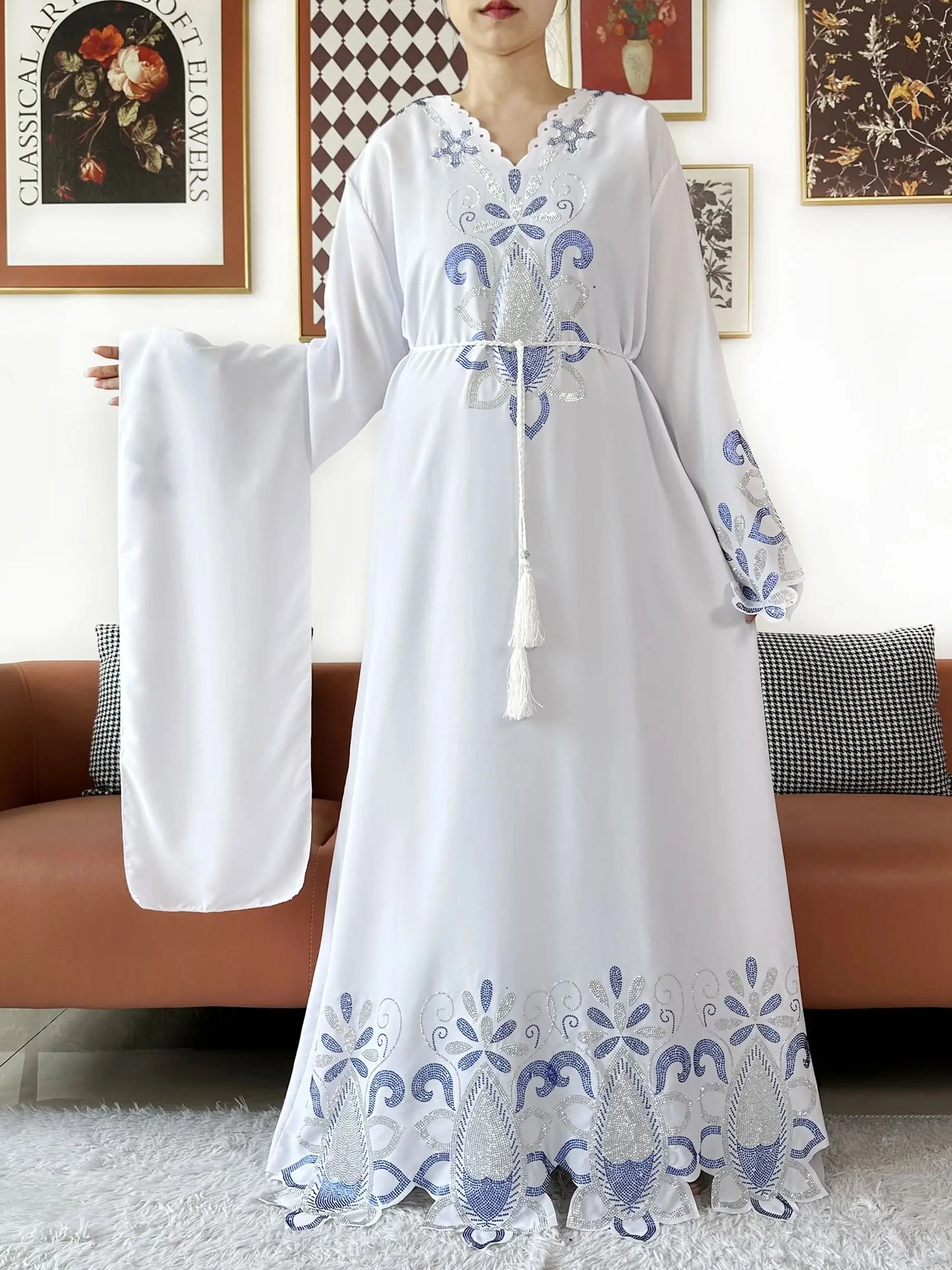 Luxury Chiffon Kaftan