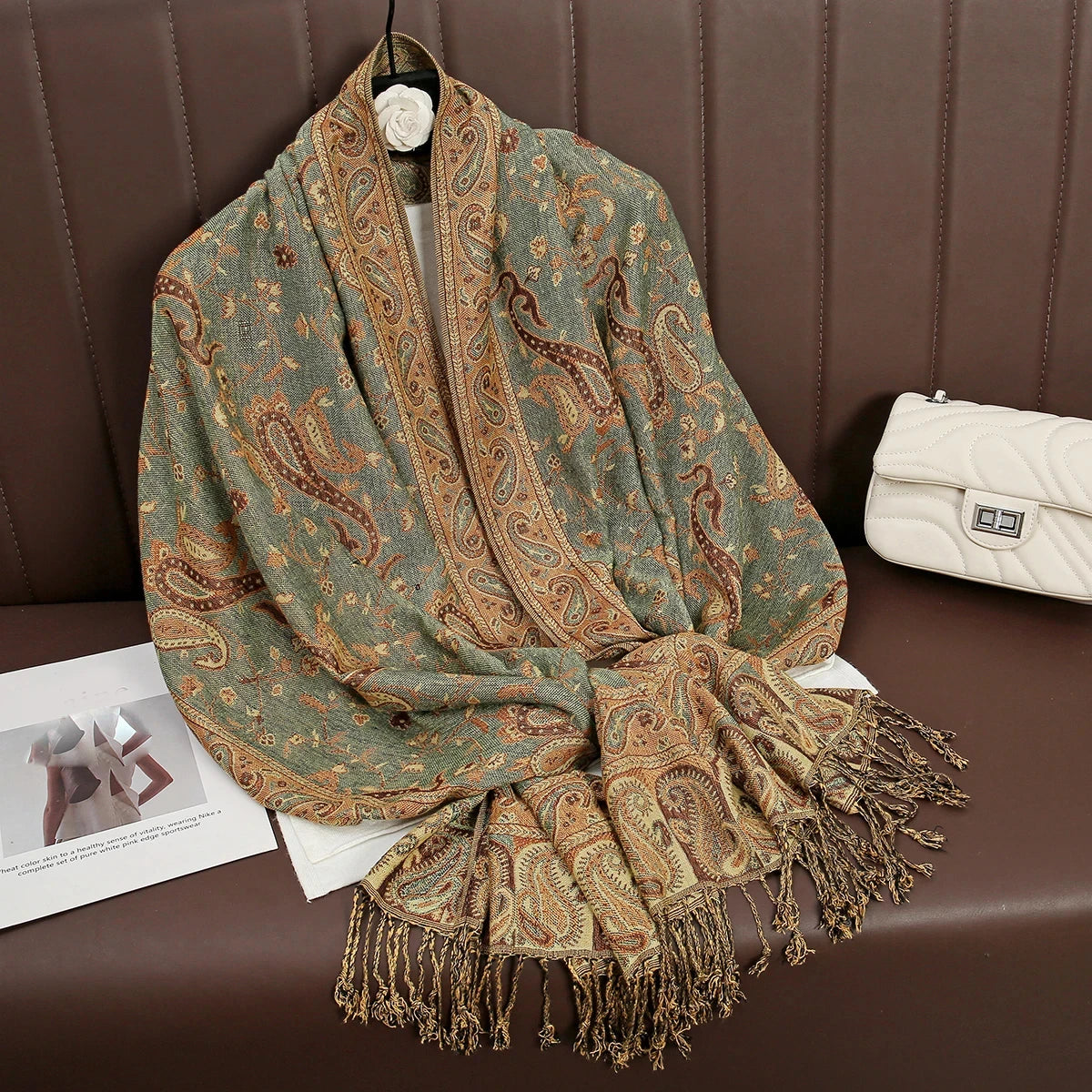 Elegant Luxury Embroidered Shawl