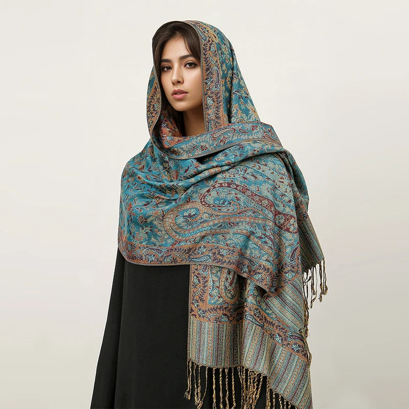 Elegant Luxury Embroidered Shawl