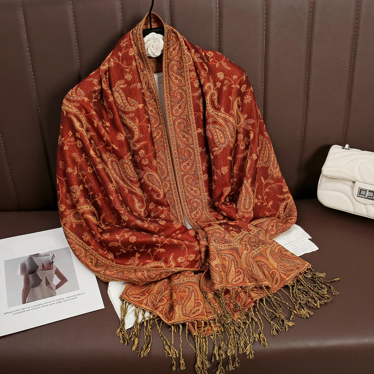 Elegant Luxury Embroidered Shawl
