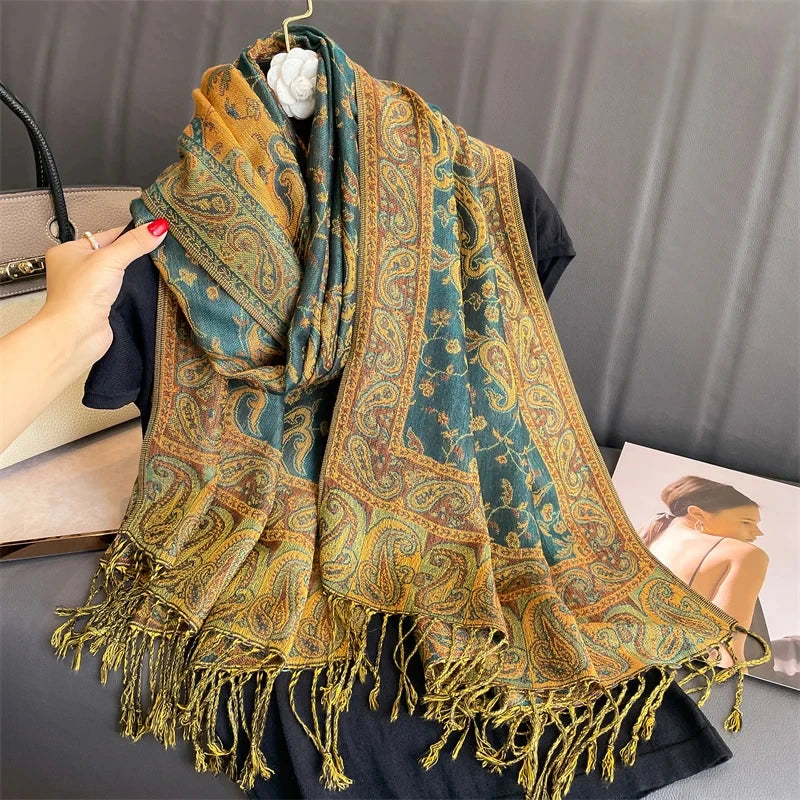 Elegant Luxury Embroidered Shawl