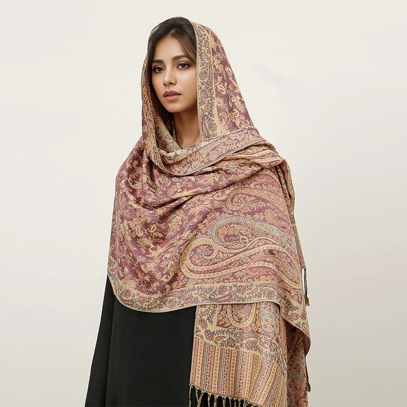 Elegant Luxury Embroidered Shawl