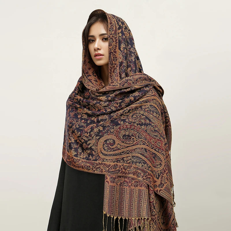 Elegant Luxury Embroidered Shawl
