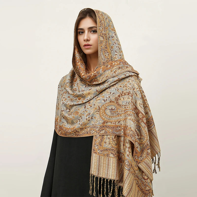 Elegant Luxury Embroidered Shawl
