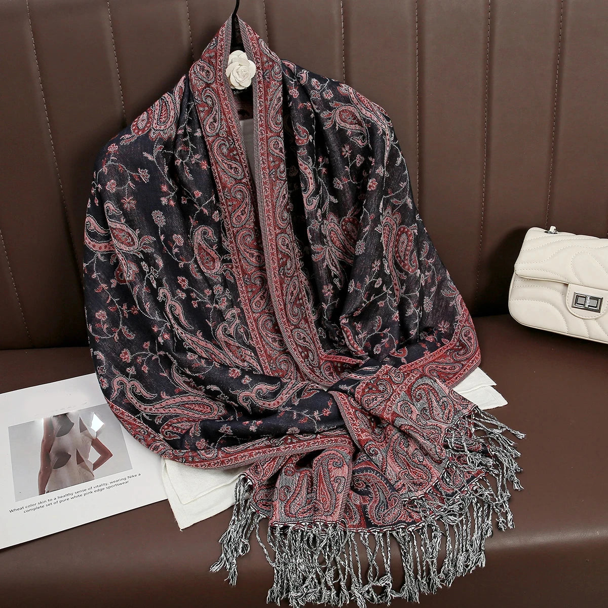 Elegant Luxury Embroidered Shawl