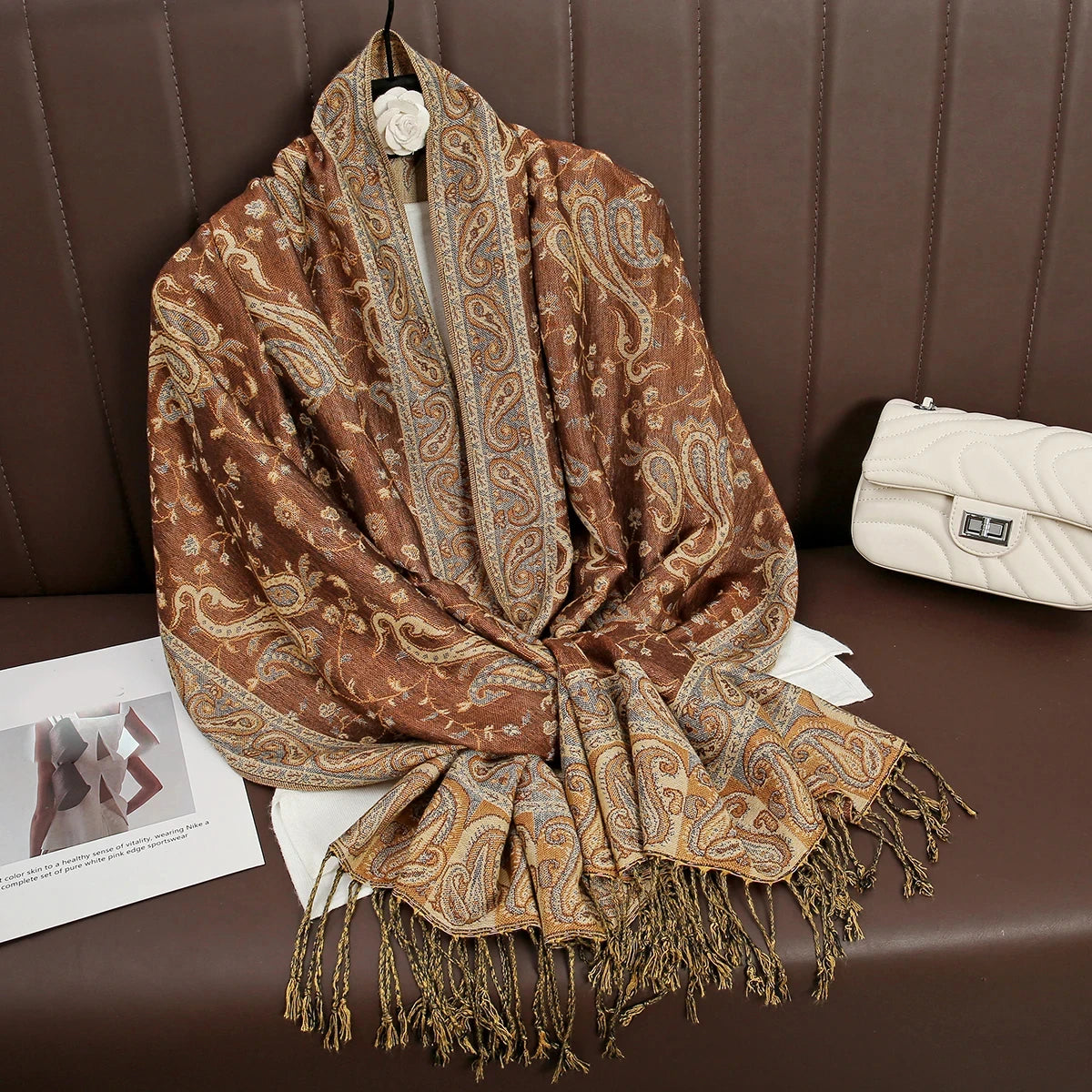 Elegant Luxury Embroidered Shawl