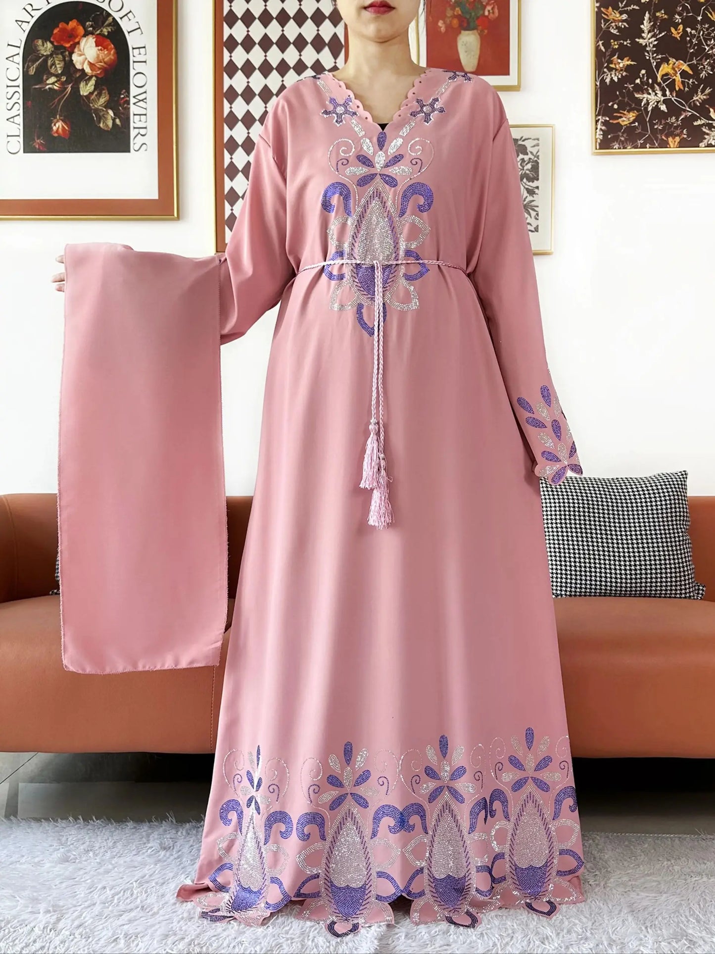 Luxury Chiffon Kaftan