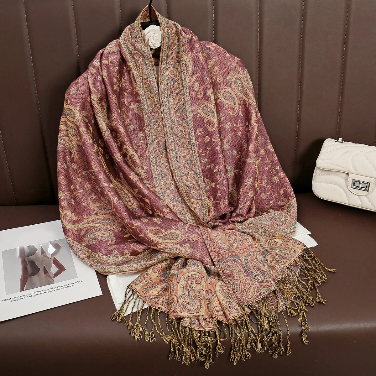 Elegant Luxury Embroidered Shawl