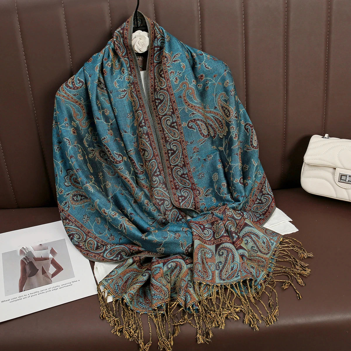 Elegant Luxury Embroidered Shawl