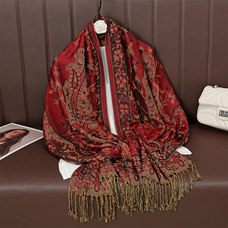 Elegant Luxury Embroidered Shawl