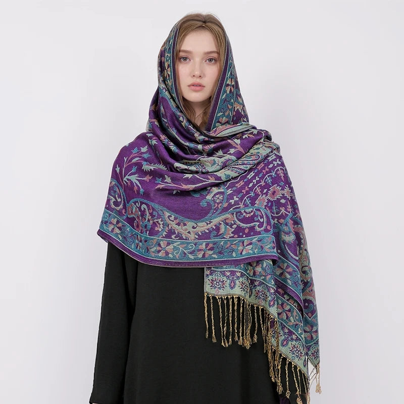Elegant Luxury Embroidered Shawl
