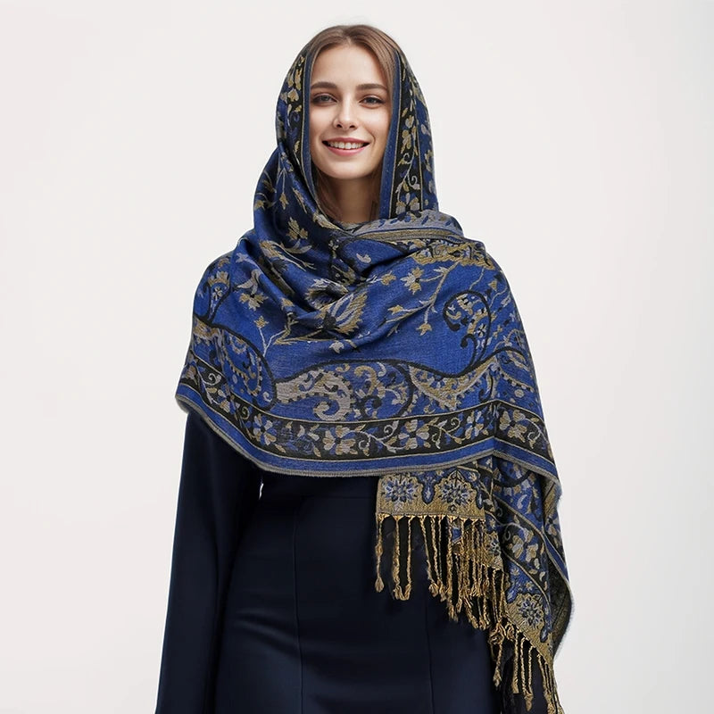 Elegant Luxury Embroidered Shawl
