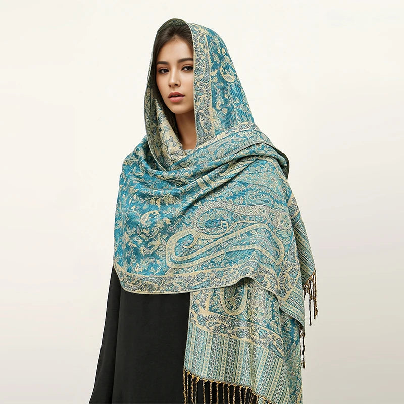 Elegant Luxury Embroidered Shawl